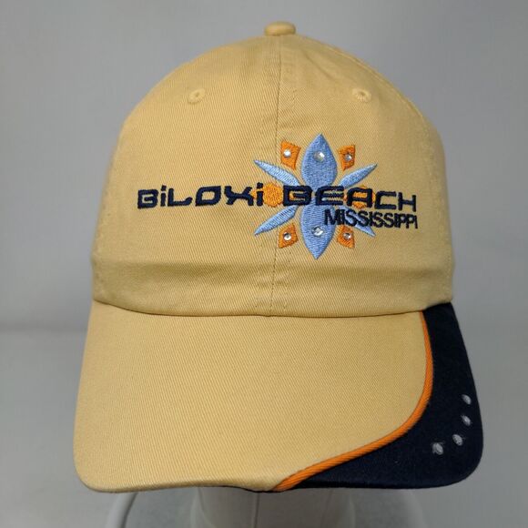Biloxi Beach Mississippi Strapback Hat Multicolor OSFA Embroidered Bling - Picture 2 of 7